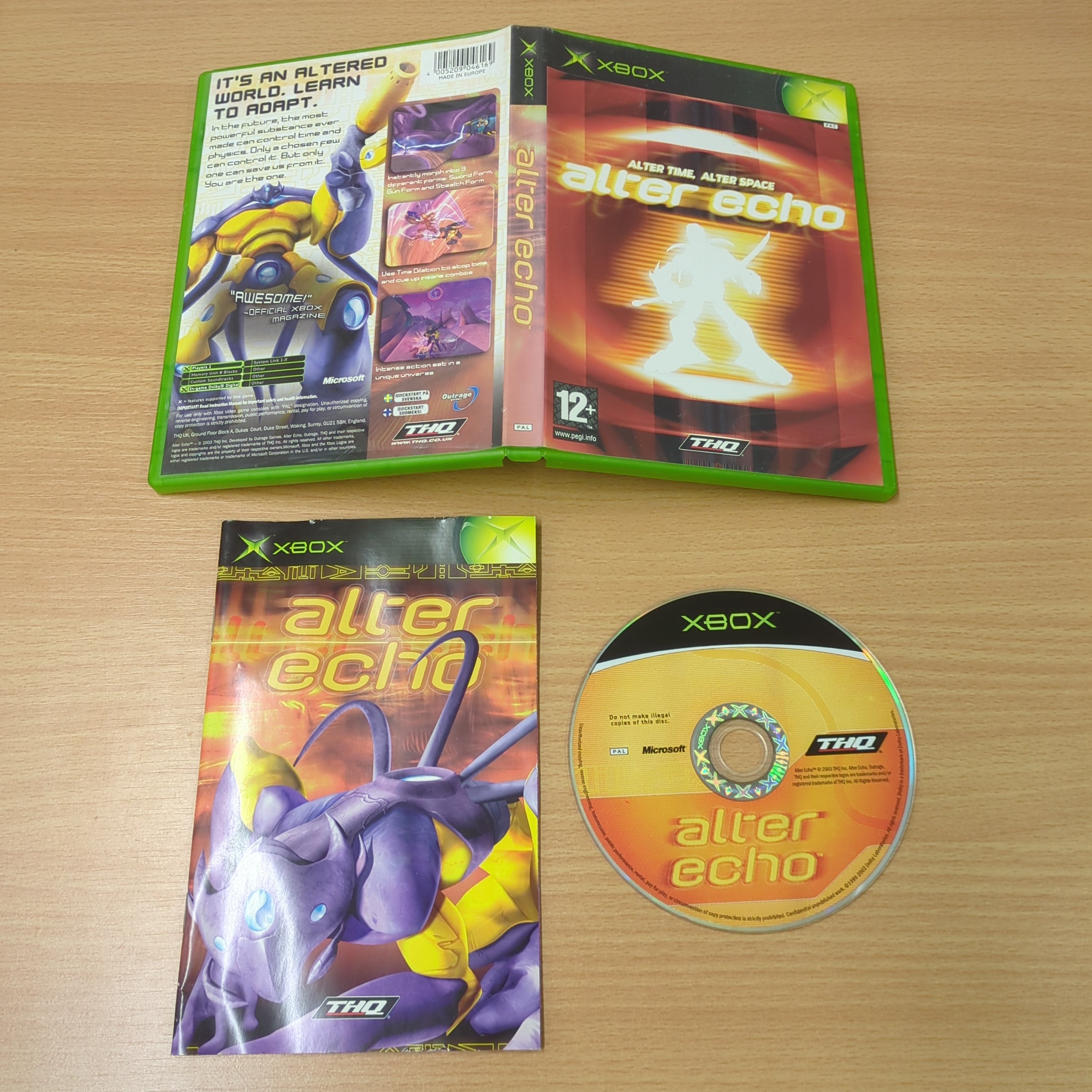 Alter Echo original Xbox game Alter Echo original Xbox game